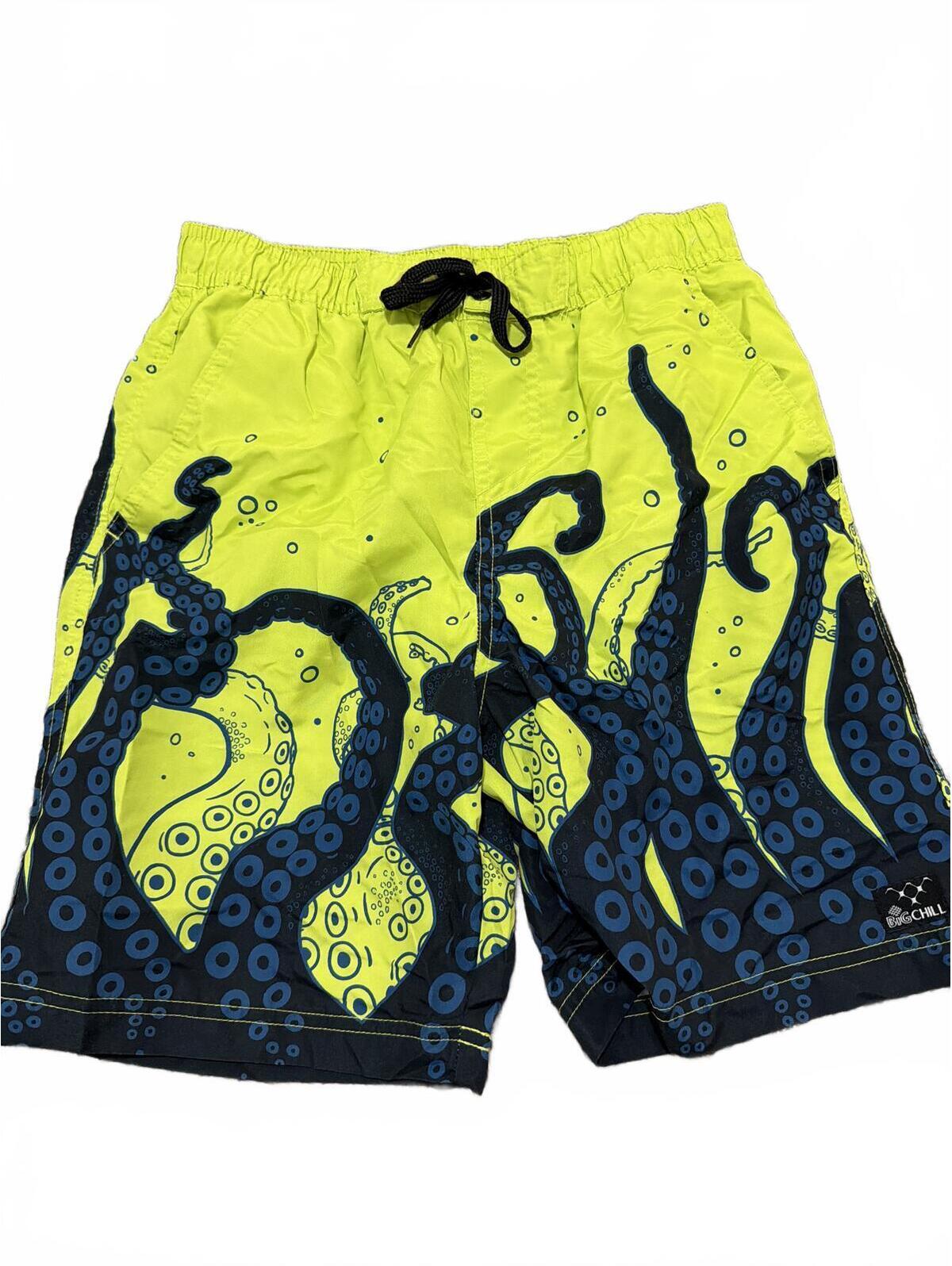 Big Chill Boys Swim Shorts Size 14/16 Octopus Print